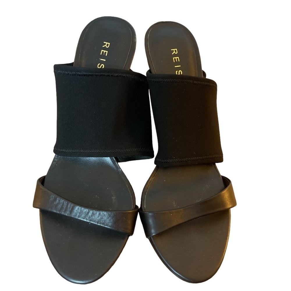 Reiss Black Heeled Sandals